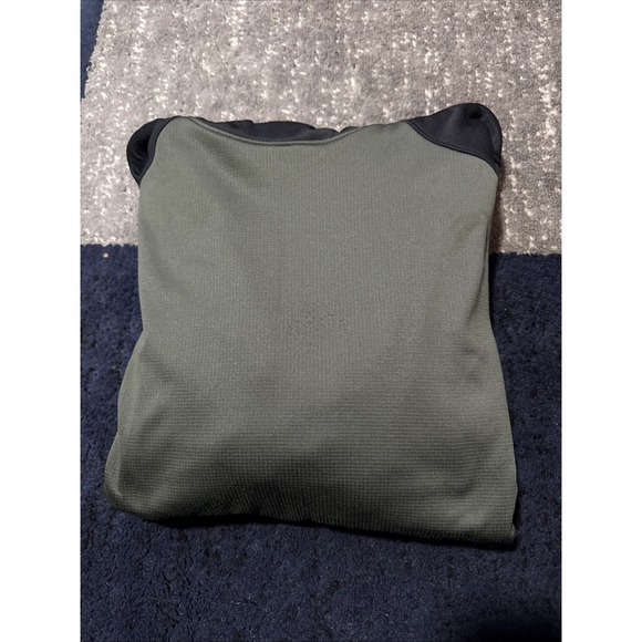 Men's Under Armour Coldgear Reactor Hoodie Pullover Black/Green -  Size XX-Large - Picture 9 of 9